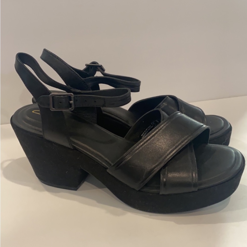 Womens Clark Platform Sandals, Size 10, Good Condition